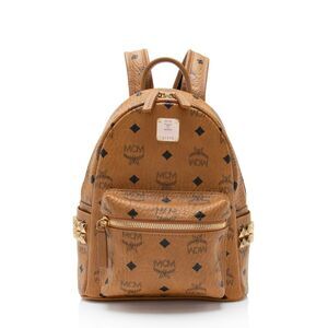 MCM Visetos Side Studs Stark Mini Backpack
